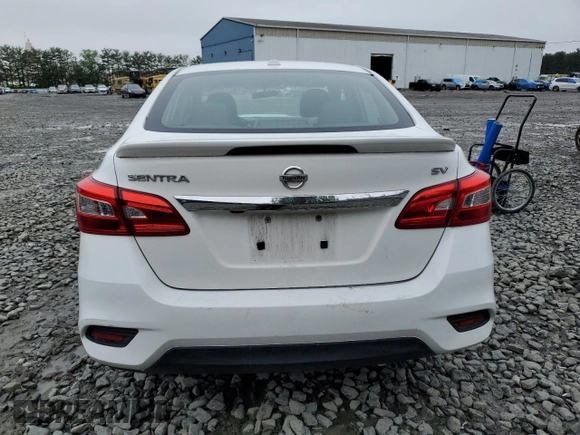 2017 Nissan Sentra SV with VIN 3N1AB7AP8HY255485, listed as a Copart auction lot 57142725 with Not provided miles and Salvage title. Bid and sale history available at DreamBid. Image 6.