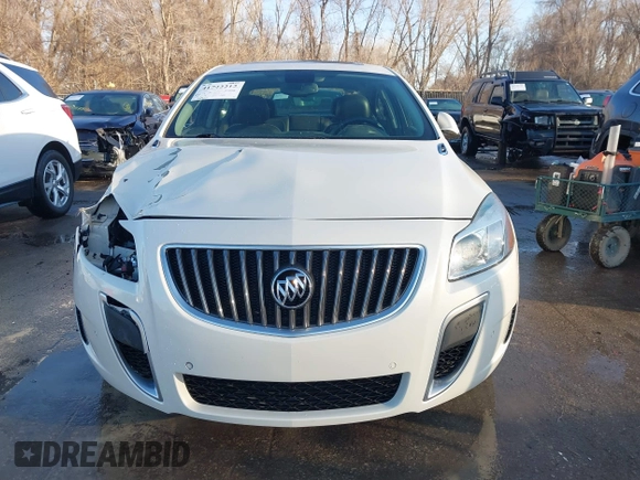 2013 Buick Regal GS with VIN 2G4GV5GV4D9161019, listed as a IAAI auction lot 41742212 with 133,722 mi miles. Bid and sale history available at carsss.com. Image 12.