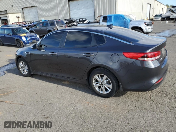 2017 Kia Optima LX with VIN 5XXGT4L32HG156845, listed as a Copart auction lot 76312814 with 124,810 mi miles and Clean Title. Bid and sale history available at carsss.com. Image 2.