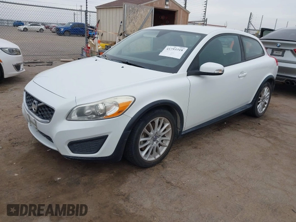 2011 Volvo C30 with VIN YV1672MK2B2243825, listed as a IAAI auction lot 41793318 with 159,300 mi miles. Bid and sale history available at carsss.com. Image 2.