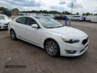 2014 Kia Cadenza Premium with VIN KNALN4D75E5166891, listed as a Copart auction lot 55971055 with 129,781 mi miles and Clean Title. Bid and sale history available at DreamBid. Image 4.