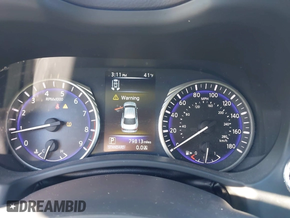 2014 Infiniti Q50 Sport with VIN JN1BV7AR5EM690783, listed as a IAAI auction lot 41024574 with 79,813 mi miles and . Bid and sale history available at DreamBid. Image 7.