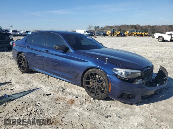 2020 BMW 5 Series 540i with VIN WBAJS1C08LCD15180, listed as a Copart auction lot 85655344 with 82,009 mi miles and Salvage title. Bid and sale history available at DreamBid. Image 4.