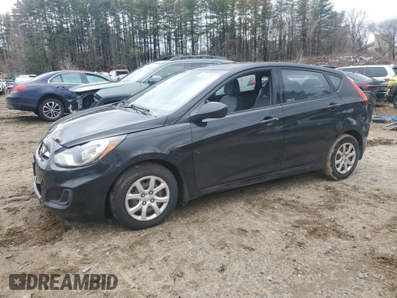 2013 Hyundai Accent GS with VIN KMHCT5AE7DU135465, listed as a Copart auction lot 48073505 with 147,389 mi miles and Clean Title. Bid and sale history available at carsss.com. Image 1.