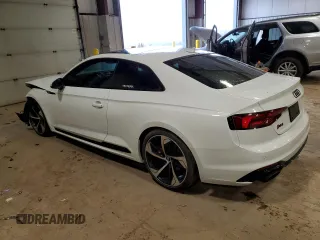 2018 Audi RS 5 z VIN WUAPWAF56JA905136, wystawiony jako Copart lot #48261124 z przebiegiem 27 626 mil mil oraz . Historia ofert i sprzedaży dostępna na DreamBid. Obrazek 2.