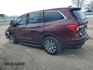2021 Honda Pilot EX-L with VIN 5FNYF6H51MB060655, listed as a Copart auction lot 46318785 with Not Provided miles and Salvage Title. Bid and sale history available at DreamBid. Image 2.
