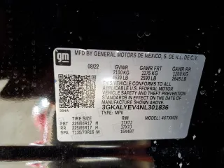 2022 GMC Terrain AT4 z VIN 3GKALYEV4NL301836, wystawiony jako Copart lot #45494515 z przebiegiem 26 987 mil mil oraz Szkoda całkowita • Salvage title. Historia ofert i sprzedaży dostępna na DreamBid. Obrazek 15.