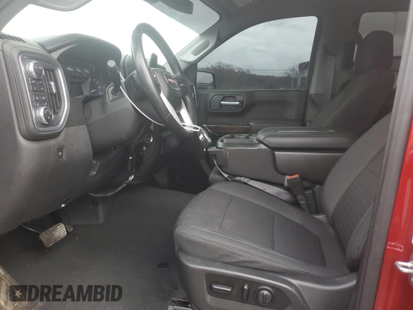 2021 GMC Sierra 1500 Elevation with VIN 3GTU9CED8MG409112, listed as a Copart auction lot 84196104 with 33,285 mi miles and Salvage Title. Bid and sale history available at DreamBid. Image 7.