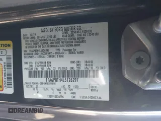 2020 Ford Mustang EcoBoost with VIN 1FA6P8TH4L5126297, listed as a IAAI auction lot 41867370 with 78,576 mi miles. Bid and sale history available at carsss.com. Image 9.