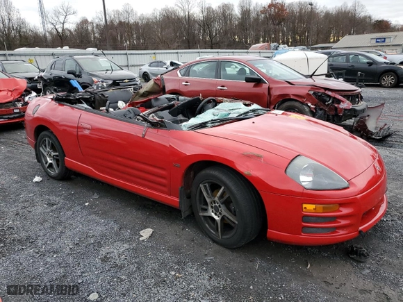2001 Mitsubishi Eclipse GT with VIN 4A3AE85H41E089916, listed as a Copart auction lot 77543773 with 0 mi miles and Salvage Title. Bid and sale history available at carsss.com. Image 4.