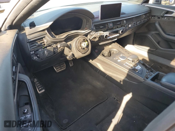 2019 Audi S5 Sportback Premium Plus z VIN WAUB4CF53KA014745, wystawiony jako Copart lot #50214965 z przebiegiem Nie podano mil oraz Czysty tytuł • Clean title. Historia ofert i sprzedaży dostępna na DreamBid. Obrazek 8.