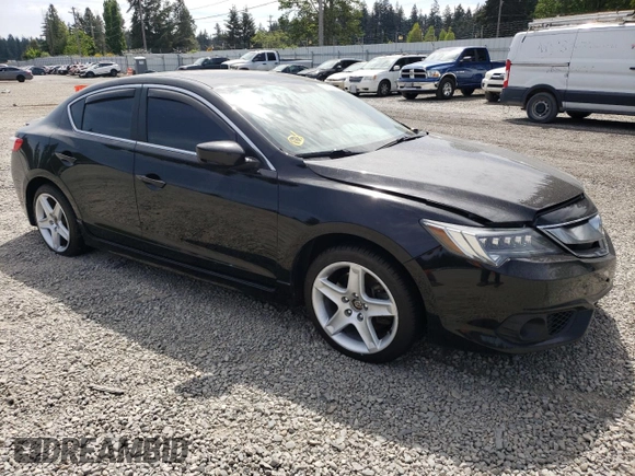 2017 Acura ILX Premium with VIN 19UDE2F81HA008725, listed as a Copart auction lot 53920115 with 92,181 mi miles and Salvage title. Bid and sale history available at DreamBid. Image 4.