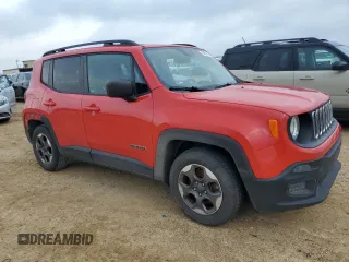 2017 Jeep Renegade Sport with VIN ZACCJAAB4HPF66247, listed as a Copart auction lot 54587595 with 142,264 mi miles and Salvage title. Bid and sale history available at DreamBid. Image 4.