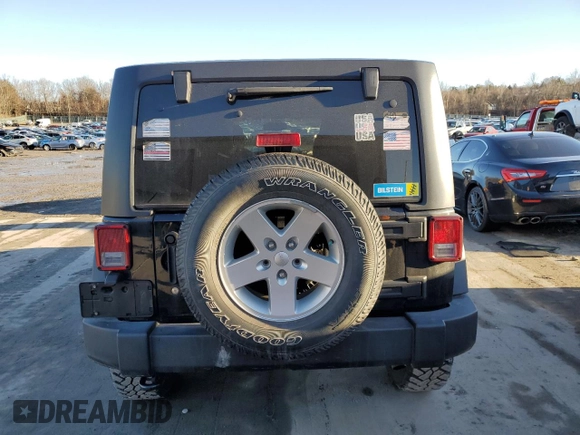 2018 Jeep Wrangler JK Unlimited Sport S with VIN 1C4BJWDG8JL874449, listed as a Copart auction lot 85007634 with 91,709 mi miles and Salvage Title. Bid and sale history available at carsss.com. Image 6.