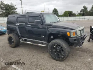 2008 Hummer H3 with VIN 5GTEN33E688229496, listed as a Copart auction lot 75712894 with 187,879 mi miles and Clean Title. Bid and sale history available at DreamBid. Image 4.