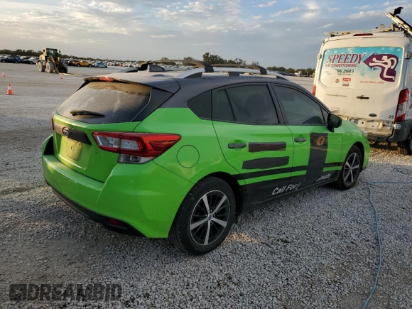 2019 Subaru Impreza Premium with VIN 4S3GTAD67K3736302, listed as a Copart auction lot 72477402 with 69,418 mi miles. Bid and sale history available at carsss.com. Image 3.