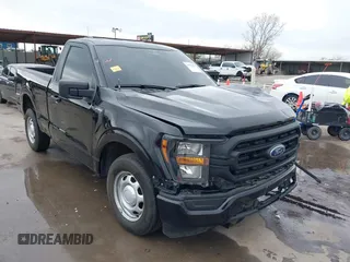 2023 Ford F-150 XL with VIN 1FTMF1C51PKE97197, listed as a IAAI auction lot 41904003 with 17,394 mi miles and . Bid and sale history available at DreamBid. Image 1.