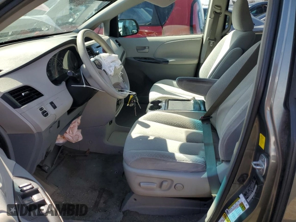 2011 Toyota Sienna LE AAS with VIN 5TDKK3DC7BS125716, listed as a Copart auction lot 50348735 with Not Provided miles and Non Repairable. Bid and sale history available at carsss.com. Image 7.