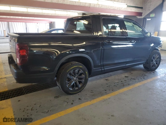 2023 Honda Ridgeline Sport with VIN 5FPYK3F18PB054969, listed as a Copart auction lot 41437045 with 11,478 mi miles and Salvage Title. Bid and sale history available at carsss.com. Image 3.