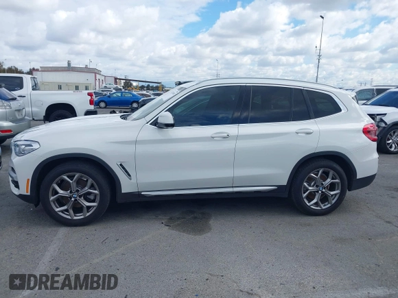 2021 BMW X3 sDrive30i with VIN 5UXTY3C01M9H12586, listed as a IAAI auction lot 42131082 with 44,206 mi miles. Bid and sale history available at carsss.com. Image 14.