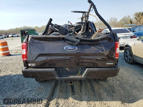 2020 Ford F-150 XL with VIN 1FTEW1EP2LFB19198, listed as a Copart auction lot 49944315 with 0 mi miles and Salvage Title. Bid and sale history available at carsss.com. Image 6.