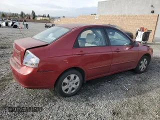 2009 Kia Spectra EX with VIN KNAFE222195620150, listed as a Copart auction lot 47403365 with 141,426 mi miles and Salvage Title. Bid and sale history available at DreamBid. Image 3.