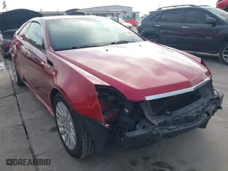 2014 Cadillac CTS Coupe with VIN 1G6DA1E36E0153161, listed as a IAAI auction lot 41788542 with 100,409 mi miles. Bid and sale history available at carsss.com. Image 1.