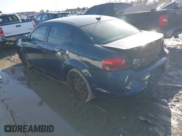 2013 Dodge Avenger SE with VIN 1C3CDZAB1DN544719, listed as a IAAI auction lot 41732090 with 205,536 mi miles and . Bid and sale history available at DreamBid. Image 3.