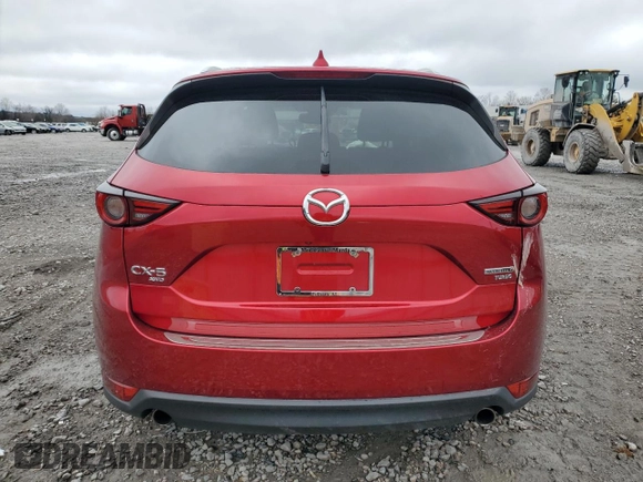 2021 Mazda CX-5 Grand Touring Reserve with VIN JM3KFBAY5M0313517, listed as a Copart auction lot 42815805 with 34,028 mi miles and Salvage Title. Bid and sale history available at carsss.com. Image 6.