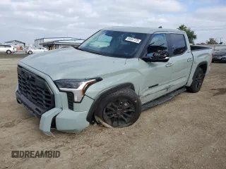 2024 Toyota Tundra Limited z VIN 5TFWA5DB0RX221859, wystawiony jako Copart lot #54557125 z przebiegiem 22 644 mil mil oraz Szkoda całkowita • Salvage title. Historia ofert i sprzedaży dostępna na DreamBid. Obrazek 1.
