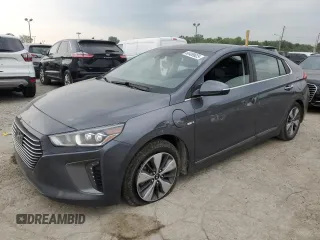 2019 Hyundai Ioniq Limited with VIN KMHC75LD0KU172590, listed as a Copart auction lot 60489925 with 45,059 mi miles and Salvage title. Bid and sale history available at DreamBid. Image 1.