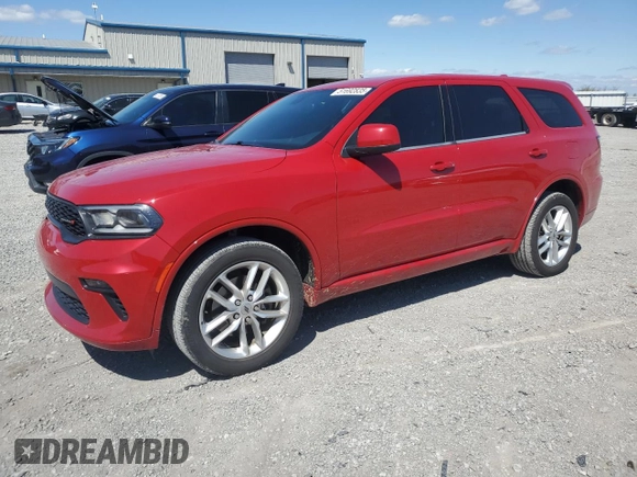 2021 Dodge Durango GT с VIN 1C4RDJDG4MC724898, выставлен на аукционе Copart как лот 51692835 с пробегом 52 739 миль миль и Списание • Salvage title. История ставок и продаж доступна на DreamBid. Изображение 1.