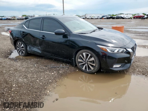 2021 Nissan Sentra SV with VIN 3N1AB8CV2MY264131, listed as a Copart auction lot 58061725 with 28,470 mi miles and Salvage title. Bid and sale history available at DreamBid. Image 4.