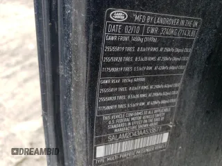 2010 Land Rover LR4 HSE with VIN SALAM2D43AA533577, listed as a Copart auction lot 54950975 with 163,218 mi miles and Clean Title. Bid and sale history available at DreamBid. Image 12.