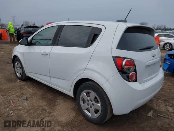 2015 Chevrolet Sonic LS with VIN 1G1JA6SH3F4160438, listed as a IAAI auction lot 41230481 with 98,424 mi miles and . Bid and sale history available at DreamBid. Image 3.