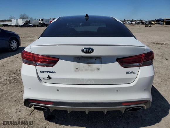 2016 Kia Optima SXL Turbo with VIN 5XXGV4L24GG107498, listed as a Copart auction lot 47955925 with 179,685 mi miles and Salvage Title. Bid and sale history available at carsss.com. Image 6.