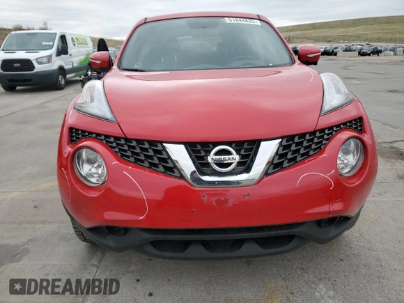 2015 Nissan Juke S with VIN JN8AF5MV0FT551711, listed as a Copart auction lot 51844825 with 57,459 mi miles and Salvage Title. Bid and sale history available at carsss.com. Image 5.