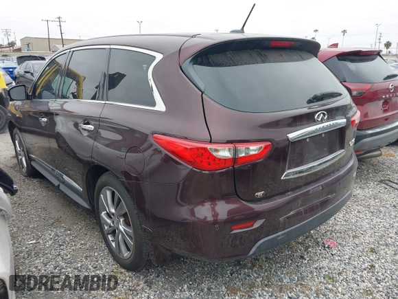 2015 Infiniti QX60 with VIN 5N1AL0MM3FC502870, listed as a IAAI auction lot 41734954 with 117,455 mi miles. Bid and sale history available at carsss.com. Image 3.