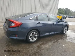 2017 Honda Civic LX with VIN 19XFC2F53HE033738, listed as a Copart auction lot 51534615 with 129,960 mi miles and Salvage Title. Bid and sale history available at DreamBid. Image 3.