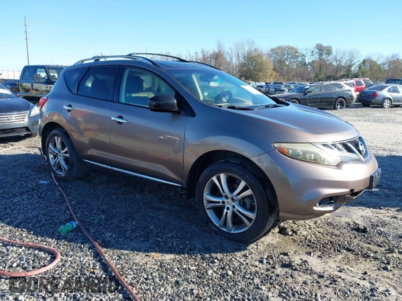 2011 Nissan Murano SL with VIN JN8AZ1MU3BW064244, listed as a IAAI auction lot 41339824 with 175,242 mi miles and . Bid and sale history available at carsss.com. Image 1.