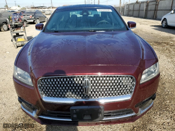 2019 Lincoln Continental Select with VIN 1LN6L9SK4K5606505, listed as a Copart auction lot 85774554 with 33,191 mi miles and Salvage Title. Bid and sale history available at carsss.com. Image 5.