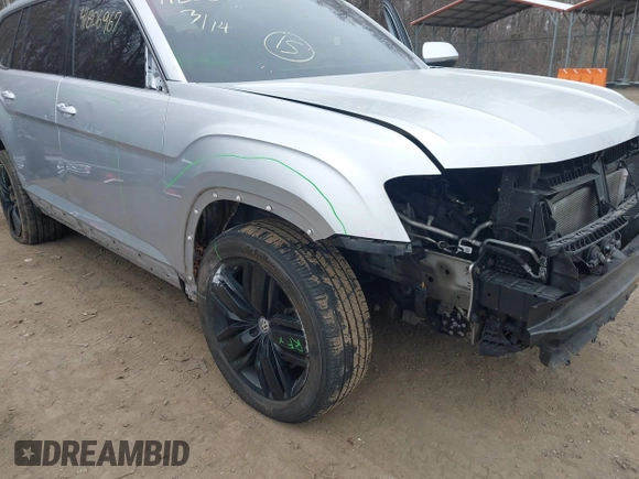 2019 Volkswagen Atlas SEL Premium with VIN 1V2NR2CA5KC507911, listed as a IAAI auction lot 41806967 with 70,618 mi miles and . Bid and sale history available at DreamBid. Image 6.