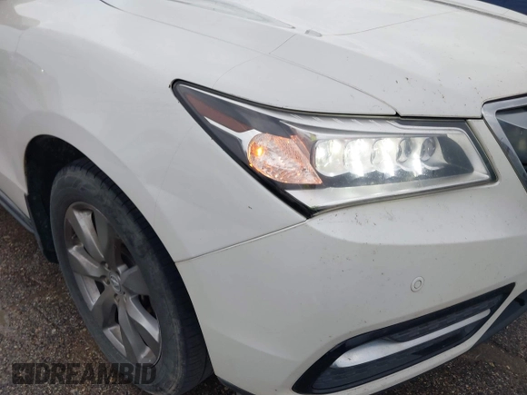 2016 Acura MDX w/Advance with VIN 5FRYD4H94GB019419, listed as a IAAI auction lot 41183232 with 261,619 mi miles. Bid and sale history available at carsss.com. Image 6.