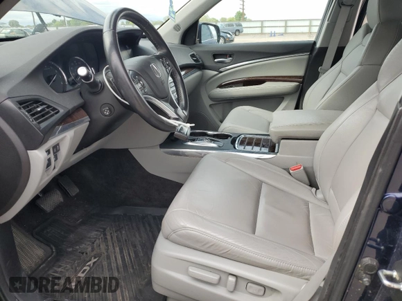 2018 Acura MDX Technology with VIN 5J8YD4H52JL018449, listed as a Copart auction lot 57474865 with 75,829 mi miles and Salvage title. Bid and sale history available at DreamBid. Image 7.