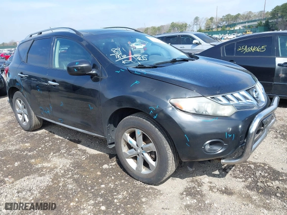2010 Nissan Murano SL with VIN JN8AZ1MW6AW126459, listed as a IAAI auction lot 42079823 with 89,786 mi miles. Bid and sale history available at carsss.com. Image 1.
