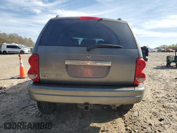 2006 Dodge Durango SLT with VIN 1D4HD48N16F144132, listed as a Copart auction lot 49399155 with 157,884 mi miles and Salvage title. Bid and sale history available at DreamBid. Image 6.
