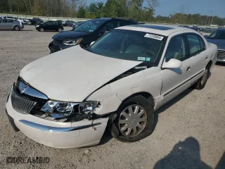 2001 Lincoln Continental with VIN 1LNHM97V91Y659769, listed as a Copart auction lot 71220804 with 0 mi miles and Salvage Title. Bid and sale history available at carsss.com. Image 1.