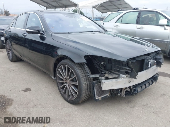 2015 Mercedes-Benz S-Class S 550 with VIN WDDUG8CB5FA082275, listed as a IAAI auction lot 41861048 with 74,350 mi miles. Bid and sale history available at carsss.com. Image 1.
