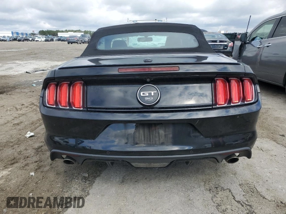 2015 Ford Mustang GT Premium with VIN 1FATP8FF8F5402773, listed as a Copart auction lot 46169535 with 80,822 mi miles and Salvage title. Bid and sale history available at DreamBid. Image 6.