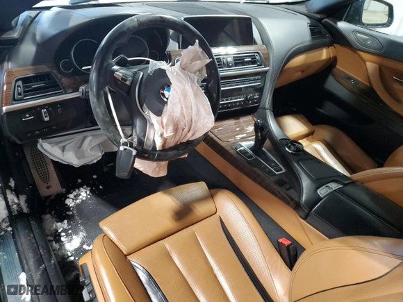 2017 BMW 6 Series 640i with VIN WBA6F1C59HGT83569, listed as a Copart auction lot 88971115 with 0 mi miles and Salvage Title. Bid and sale history available at carsss.com. Image 8.